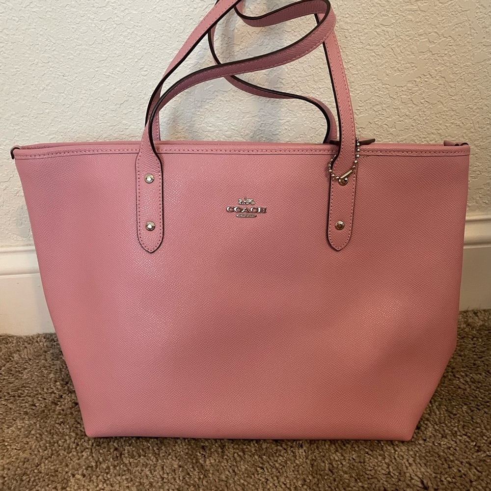 Pink Coach Tote